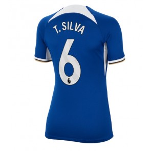 Chelsea Thiago Silva #6 Replika Hjemmebanetrøje Dame 2023-24 Kortærmet